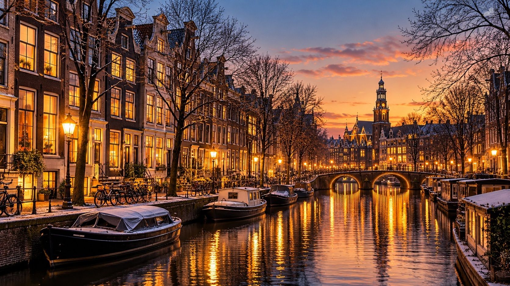 Amsterdam in winter