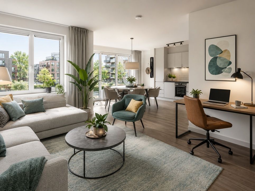 Volledig gemeubileerd serviced apartment met werkplek in Amsterdam Nieuw-West