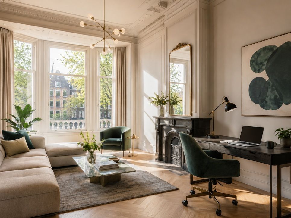 Volledig gemeubileerd serviced apartment met werkplek in Oud-Zuid, Amsterdam