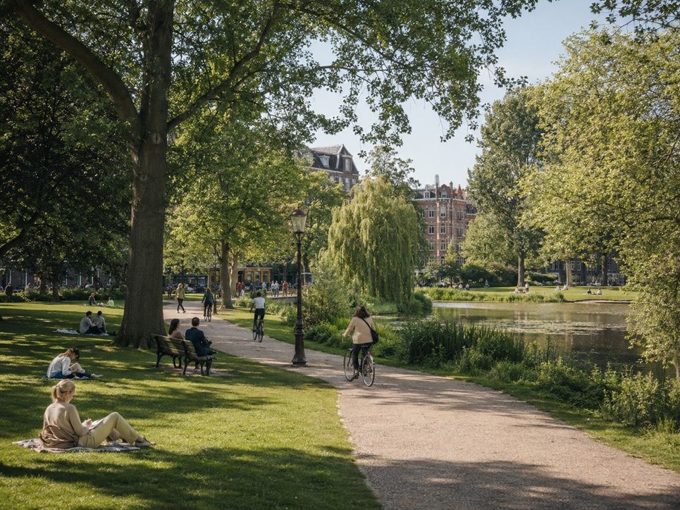Het Oosterpark in Amsterdam Oost, nabij de serviced apartments van City Retreat